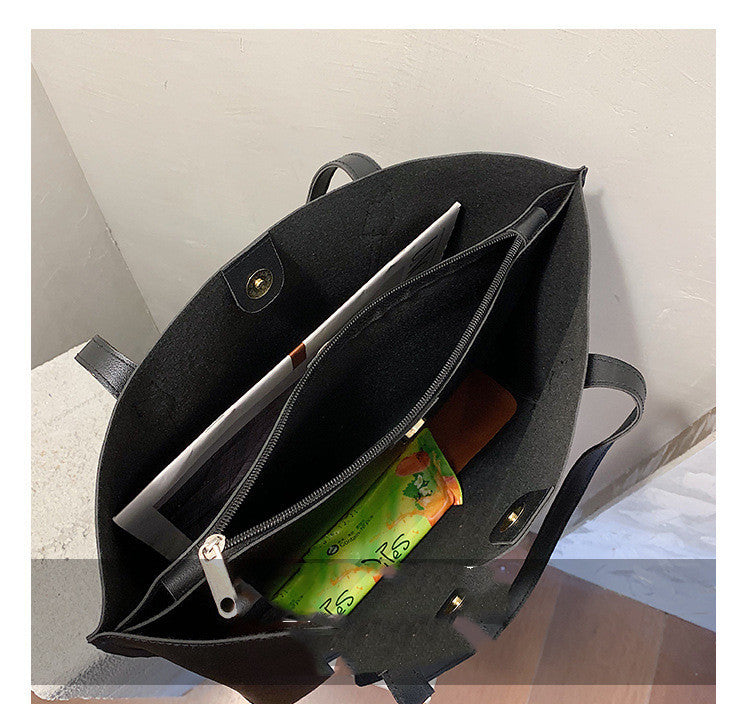 Retro Large-Capacity Tote Bag – Chic, Practical & Ready for Everyday